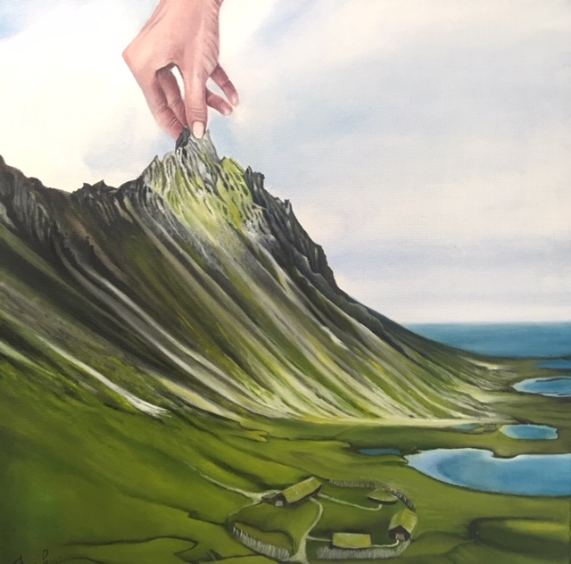 Iceland Saga. 60x60 cm Oil